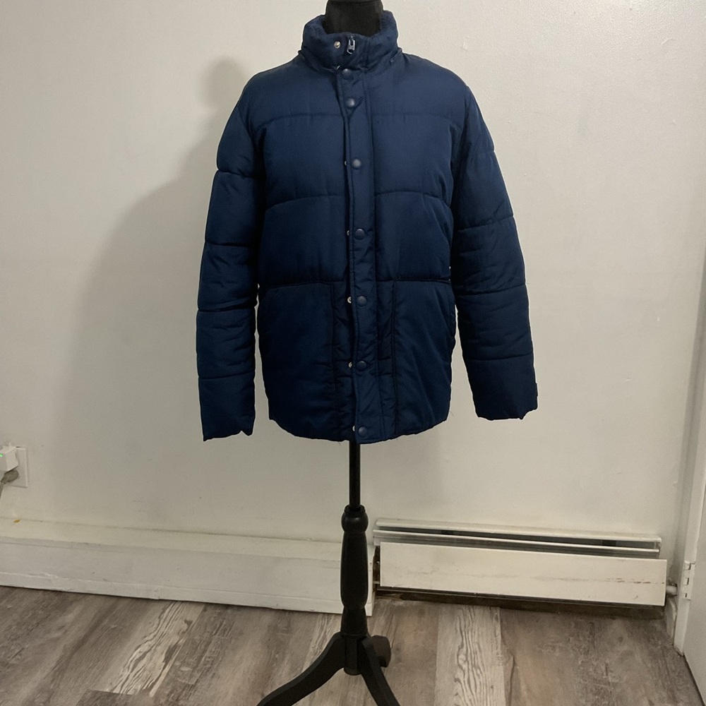 Boys Navy Puffer Jacket